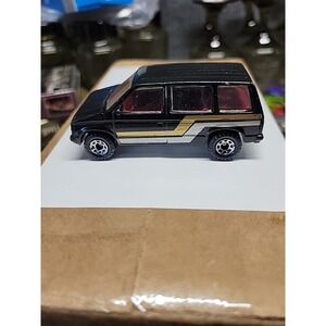 VINTAGE Matchbox Black 1984 Dodge Caravan Van Sliding‎ Door MB-68 1:60